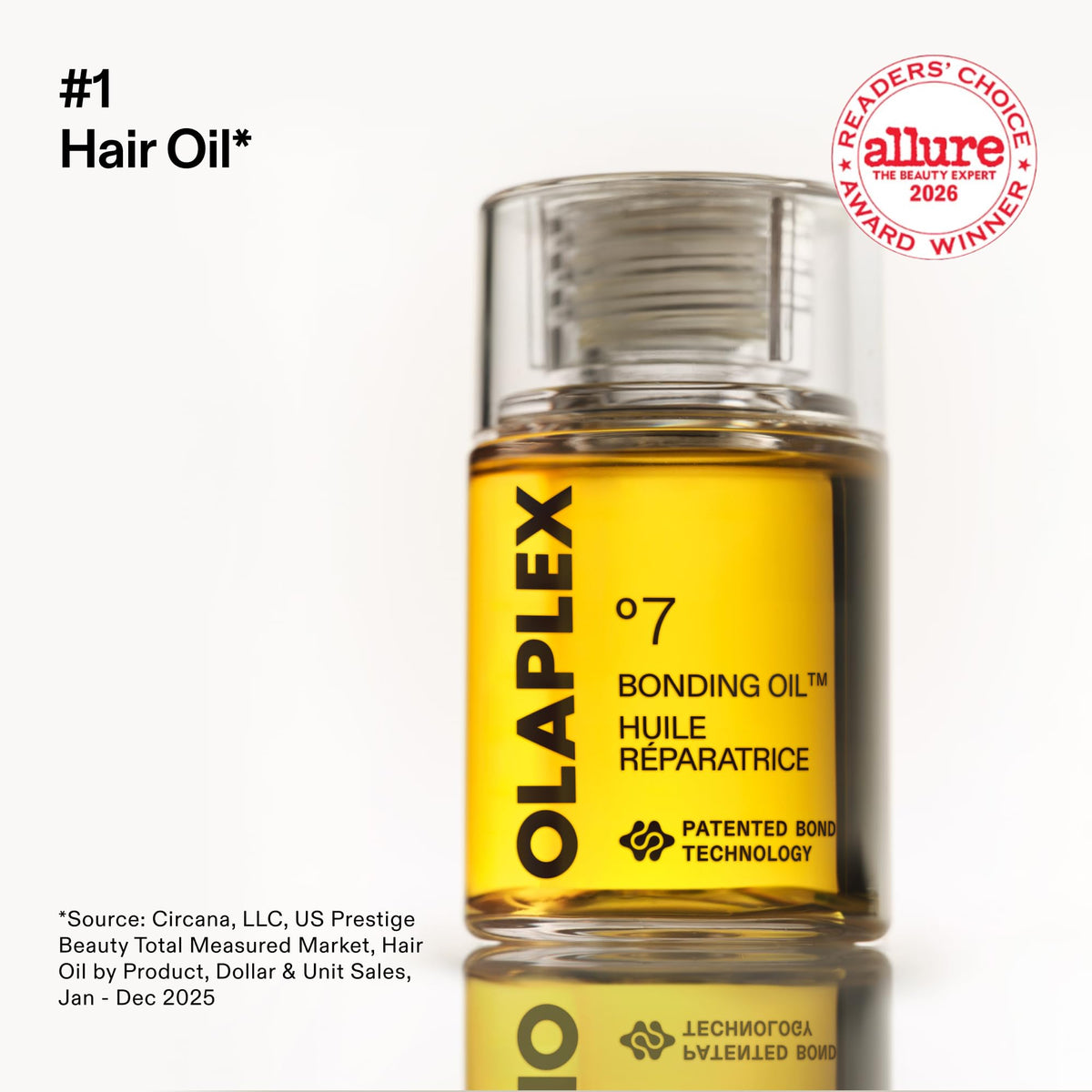 OLAPLEX °7 Bonding Hair Oil | High Shine, 450°F Heat Protectant, 30 mL